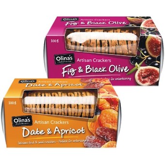 Woolworths Olina’s artisan crackers 100g offer