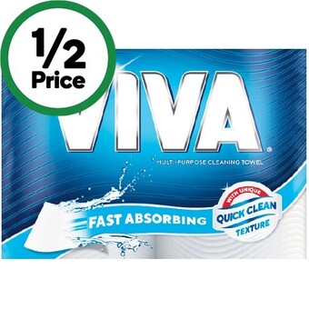 Woolworths Kleenex viva paper towel pk 2 offer