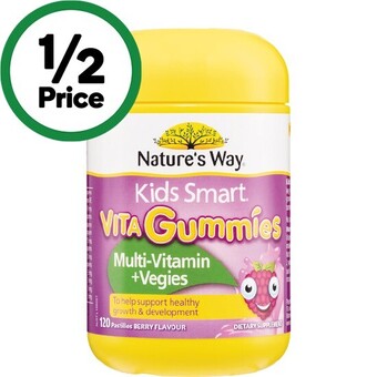 Woolworths Nature’s way kids vita gummies multi pk 120 offer