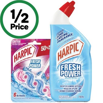 Woolworths Harpic power toilet block 39g or toilet liquid 700ml offer