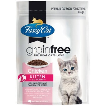 Woolworths Fussy cat dry cat food 450-500g offer
