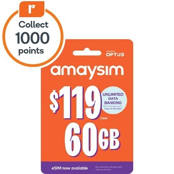 Woolworths Amaysim $119 starter pack^ offer