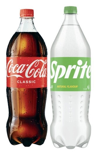 Coles Coca-cola, fanta or sprite soft drink 1.25 litre offer