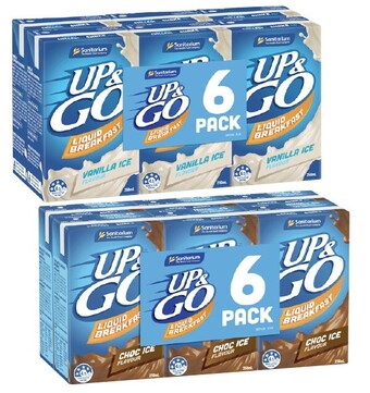 Coles Sanitarium up & go 6x250ml offer
