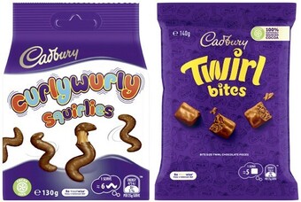 Coles Cadbury or europe bite varieties 130g-160g offer
