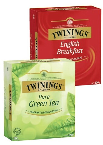 Coles Twinings tea bags 80 pack-100 pack offer