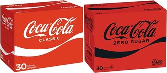 Coles Coca-cola soft drink 30x375ml offer