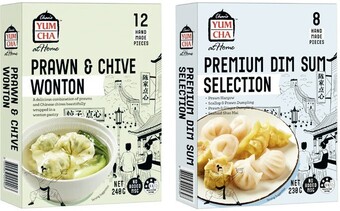 Coles Chans yum cha dim sum selection 230g or prawn & chive wonton 240g offer
