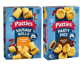 Coles Patties party 12 pack 450g-560g offer