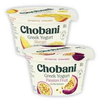 Coles Chobani greek yogurt pot 160g offer
