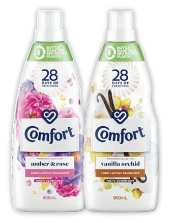 Coles Comfort fabric conditioner 900ml offer