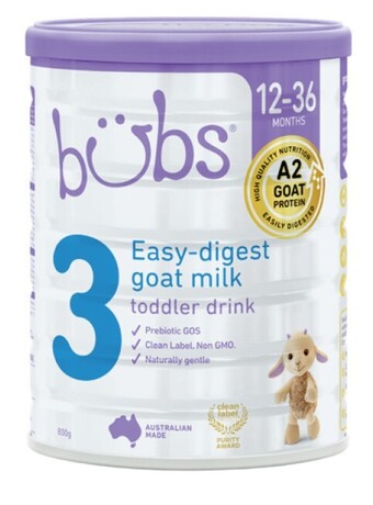 Bubs goat milk toddler drink stage 3 800g