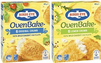 Coles Birds eye oven bake fish fillets 425g offer