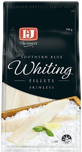 Coles I&j southern blue whiting fillets 500g offer