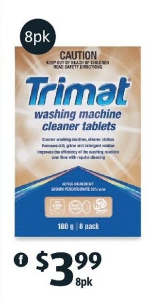 ALDI Washing Machine Cleaner Tablets 8pk offer