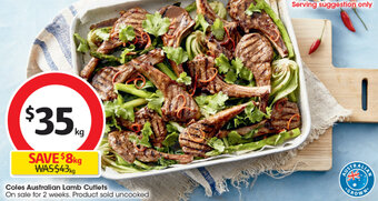 Coles Coles Australian Lamb Cutlets offer