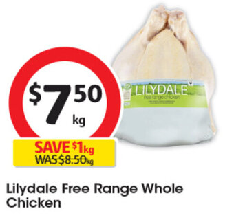 Coles Lilydale Free Range Whole Chicken offer