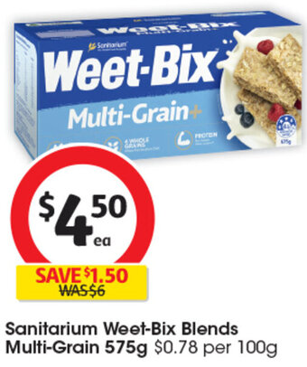 Sanitarium Weet-Bix Blends Multi-Grain 575g
