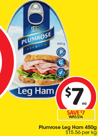 Coles Plumrose Leg Ham 450g offer