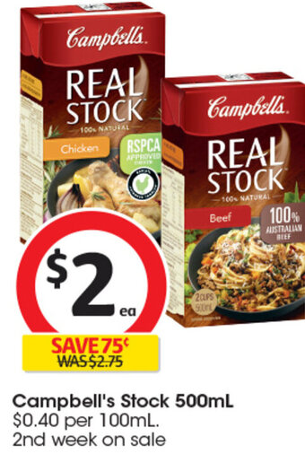 Coles Campbell's Stock 500mL offer