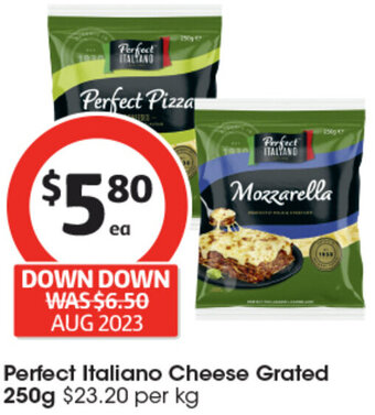 Coles Perfect Italiano Cheese Grated 250g offer