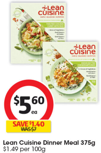 Lean Cuisine Dinner Meal 375g