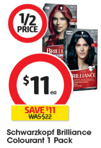 Coles Schwarzkopf Brilliance Colourant 1 Pack offer