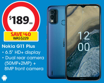 Coles Nokia G11 Plus offer