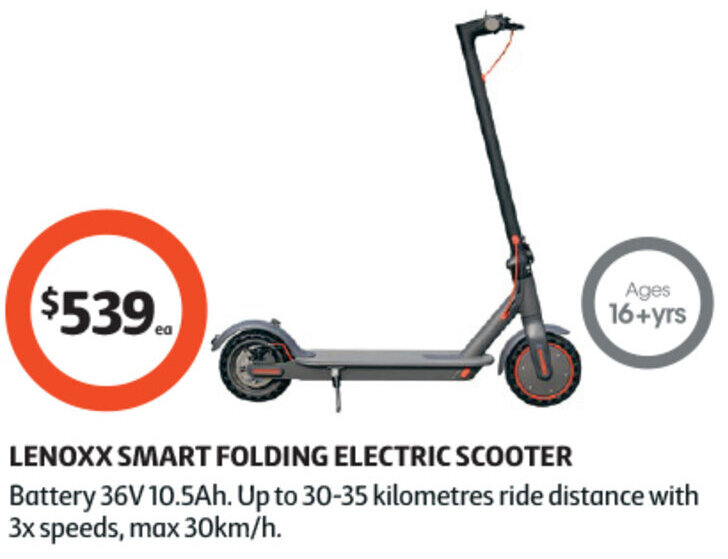 LENOXX SMART FOLDING ELECTRIC SCOOTER offer at Coles