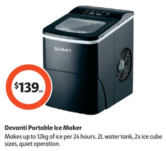 Coles Devanti Portable Ice Maker offer