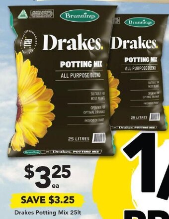 Drakes Drakes Potting Mix 25lt offer