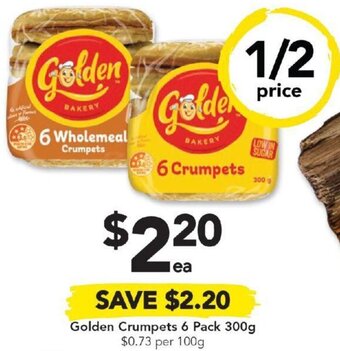 Drakes Golden Crumpets 6 Pack 300g offer