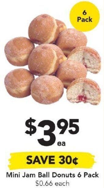 Mini Jam Ball Donuts 6 Pack
