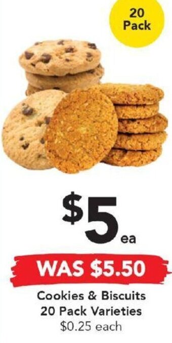 Drakes Cookies & Biscuits 20 Pack Varieties offer