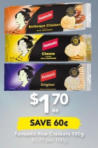 Drakes Fantastic Rice Crackers 100g offer