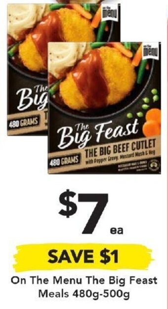 Drakes On The Menu The Big Feast Meals 480g-500g offer