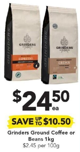 Drakes Grinders Ground Coffee or Beans 1kg offer