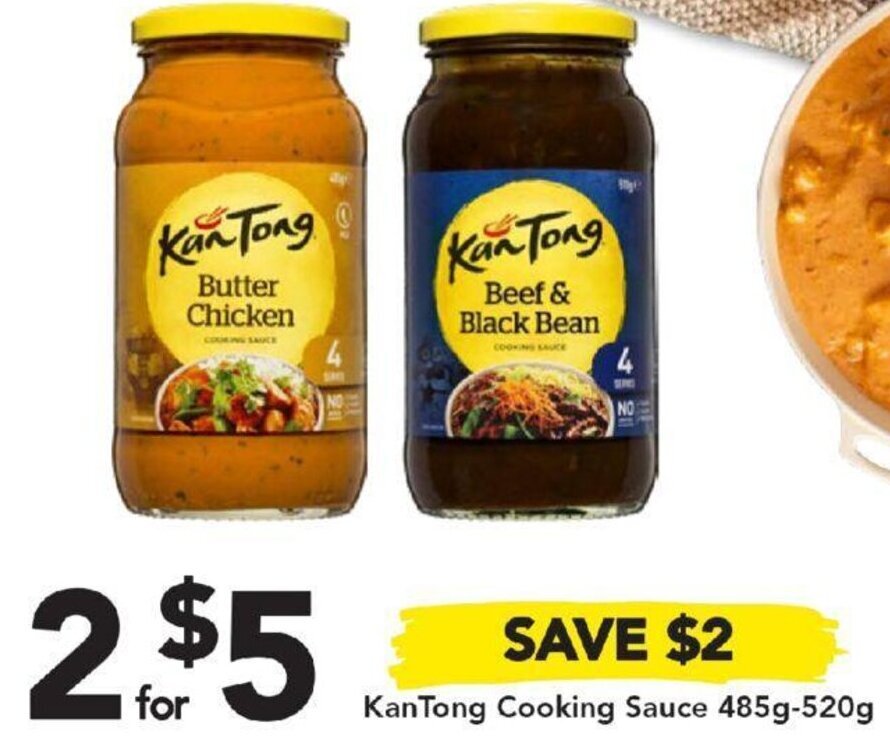 KanTong Cooking Sauce 485g520g offer at Drakes