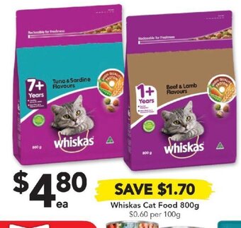 Drakes Whiskas Cat Food 800g offer