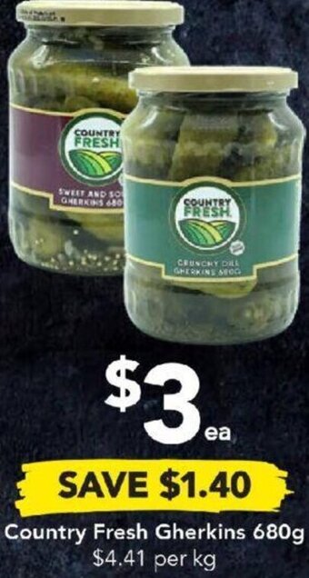 Drakes Country Fresh Gherkins 680g offer