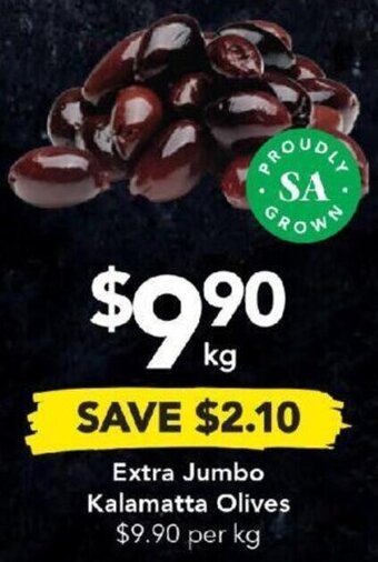 Drakes Extra Jumbo Kalamatta Olives offer