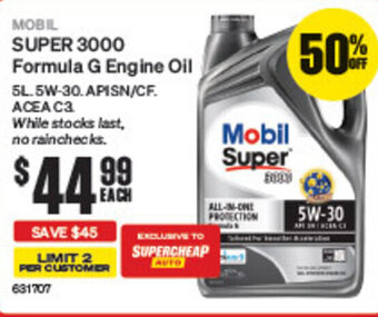 SuperCheap Auto MOBIL SUPER 3000 Formula G Engine Oil offer