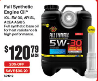 SuperCheap Auto Full Synthetic Engine Oil* offer