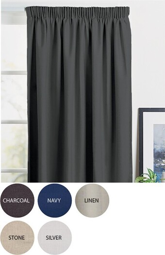 Spotlight Turner thermal lined pencil pleat curtains offer