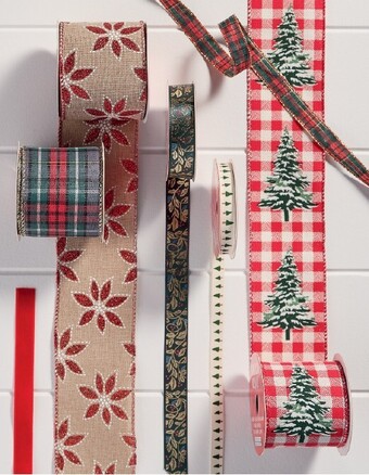 Spotlight All christmas ribbons & trims offer