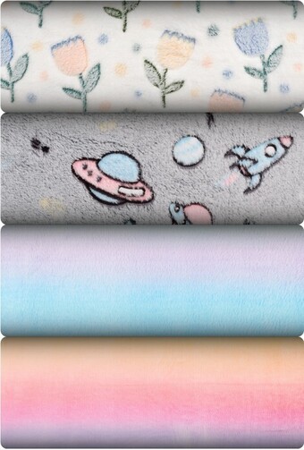 Spotlight Print & plain nursery fleece offer
