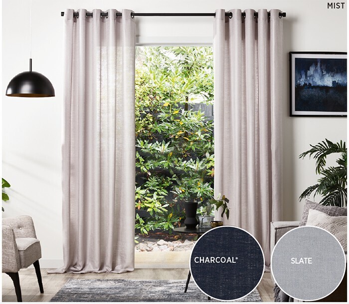 40 off urban sheer eyelet curtains offer at Spotlight