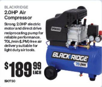SuperCheap Auto BLACKRIDGE 2.0HP Air Compressor offer