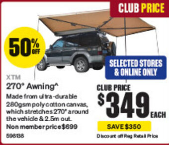 SuperCheap Auto XTM 270° Awning offer