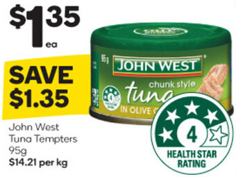 John West Tuna Tempters 95g